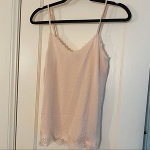 AERIE Pink Lace Top